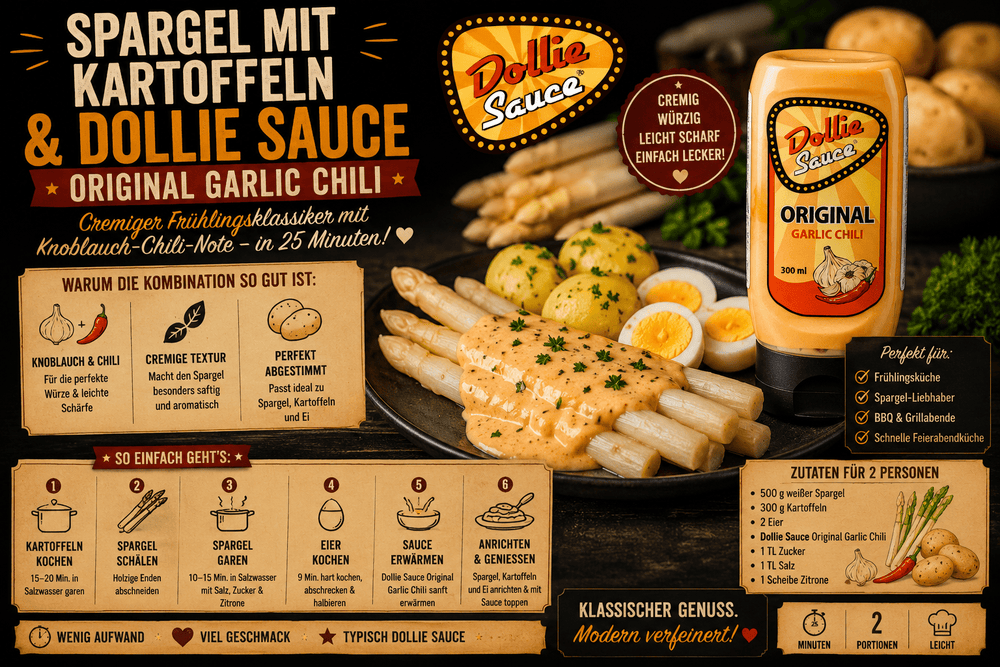 Spargel mit Kartoffeln & Garlic Chili