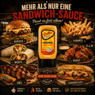 Dollie Sauce Original - Unsere Signature Sauce mit Garlic & Chili - Dolliesauce