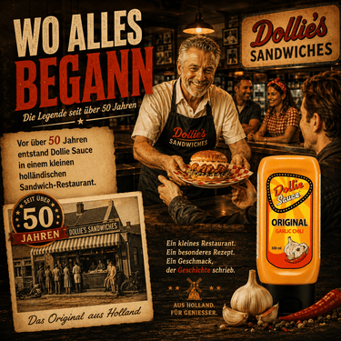 Dollie Sauce Original - Unsere Signature Sauce mit Garlic & Chili - Dolliesauce
